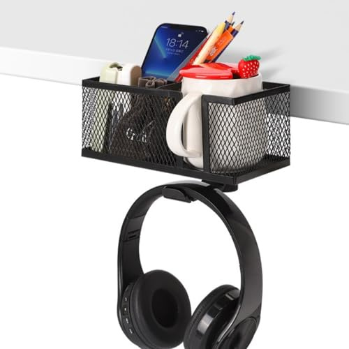 KAHDGSS Clip Durata Sul Supporto Per Bottiglia Da Bevanda Con Appendiabiti Per Borsa Cuffie La Scrivania Workstations Working Gaming Tazze Da Scrivania.