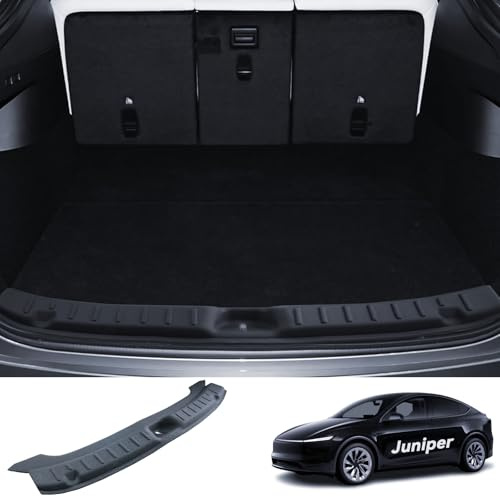 LANTU Protezione paraurti posteriore per Tesla Model Y 2025-2026, protezione soglia per bagagliaio in TPE, anti graffio, protezione per davanzale Tesla Model Y 2025-2026, accessorio Juniper (nero)
