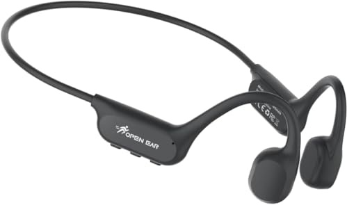 ANSTEN Casque Conduction Osseuse Bluetooth 6.0, Étanche IPX8 Écouteur Conduction Osseuse avec Réduction de Bruit AI, Casque sans Fil Oreille Ouverte pour Course, Cyclisme