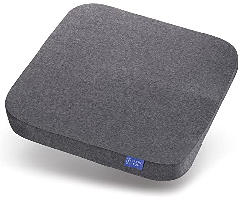 DYNMC you Sitzkissen Stuhl – Ergonomisches Keilkissen Rücken – Von Experten Entwickelt – Sitzkissen für Bürostuhl, Auto & Sofa – rutschfest – Waschbar – Memory Foam – Komfort & Haltung – 40,5x40,5 cm