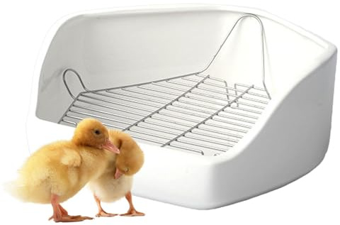 Bac à litière pour petits animaux, bac à litière pour lapins,Pet Bunny Toilet Petit animal Poêle d'angle - Design fil amovible Bac à litière pour petits animaux Pot Trainer Toilettes pour lapin