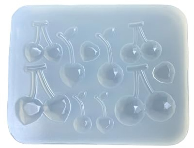 Molde de silicona para fondant, multiusos, diseño de cerezas y chocolate, fácil de diseñar para postres y accesorios para tartas