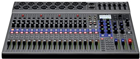 ZOOM LiveTrak L-20 digital mixing console, 20-track recorder and multi-channel audio interface for studio, stage & podcast, UK-Version