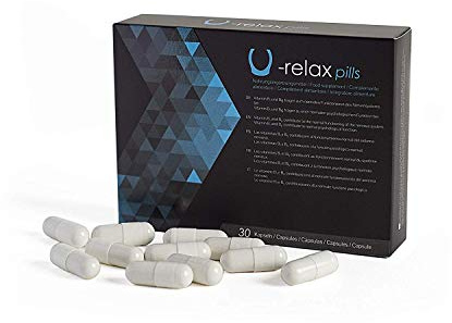 U-Relax Ångest- och stresslindrande tabletter – 100 % naturlig behandling för att kontrollera stress och förbättra ditt humör – 30 piller