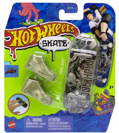Mattel - Hot Wheels Mini Skateboard Includes Shoes Assorted Models, Multicoloured (HGT66)