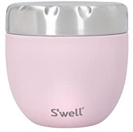 S'well S’Well Pink Topaz Eats 2-in-1 Food Bowl Flask, Stainless Steel