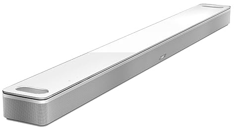Bose Smart Ultra Dolby Atmos Soundbar, All-in-One Surround Sound System for TV, A.I. Dialogue Mode, Alexa and Google Voice Control, HDMI eARC, White