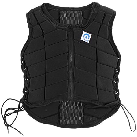 Mealoodiousmusea Chaleco de seguridad para equitación, protector corporal para niños, talla M