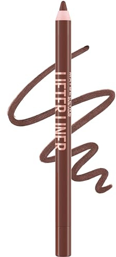 MAYBELLINE - Lip Liner Lip Liner with Hyaluronic Acid, Cross the Line, Pack of 1