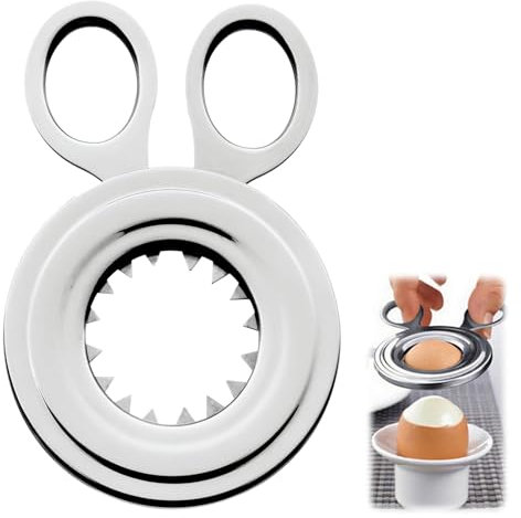 Eierköpfer,Eierschalenöffner,Eieröffner,Handgehaltener Eierköpfer Edelstahl,Langlebiger Stainless Eierschalen-Flaschenöffner,Schnellöffnung,für Gourmet Küchenhelfer