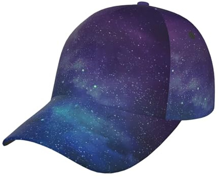 XTYGETY Universum med stjärnor och galax interstellar tryck baseballkeps för män solhatt andningsbar personlig justerbar truckerkeps ledig svart, Svart, one size