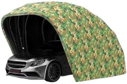 CQJJXKYC Cochera Exterior Garaje Plegable semiautomático móvil retráctil para Exteriores, cobertizo de estacionamiento Sencillo, toldo para Coche, antisol y marquesina. Cocheras