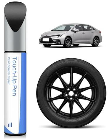 Riparazione per cerchi in nero opaco per TOYOTA - Rapida riparazione fai-da-te dei graffi da marciapiede, Colore esattamente coordinato