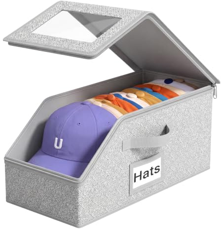 Homzixt Hat Storage Organizer, 1Pack, Holds 24 Ball Caps