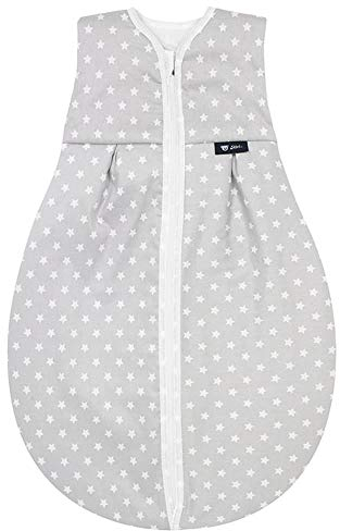 Alvi Kugelschlafsack - Schlafsack Molton Stars silber 130cm 608-9