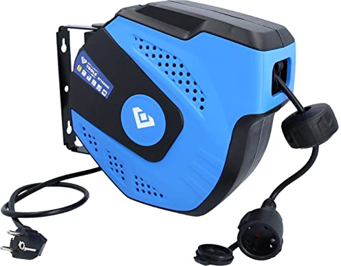 BRILLIANT TOOLS BT162000 Enrouleur de câble automatique, 15 + 1 m [Powered by KS TOOLS]