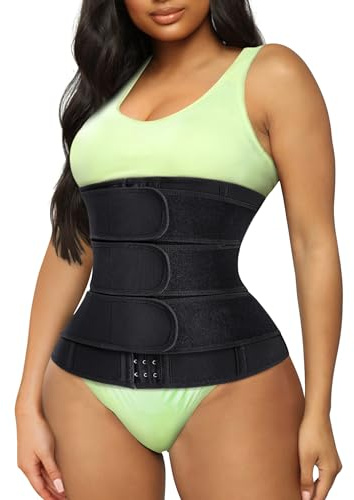 TrainingGirl Dam midjetränare cincher korsett magkontroll träning svettbälte slimmer magbälte viktminskning sportgördel, XXL