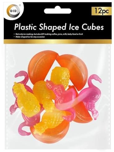 12pc Plastic Shaped Ice Cubes