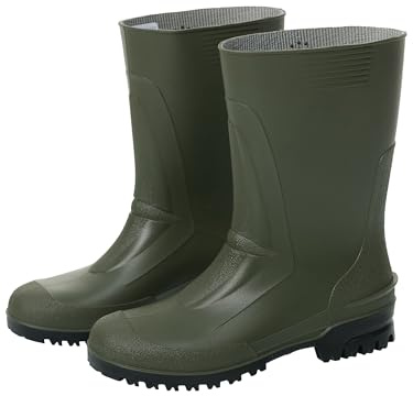 Spirale Idro-Low - Rutschfester PVC-Stiefel, Halbhoher Arbeitsstiefel für Land- und Forstwirtschaft - Grün - Gr. 44