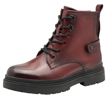 Tamaris Botas Planas de Media Longitud para Mujer, Color Burdeos, Talla 40 EU, Burdeos, 40 EU