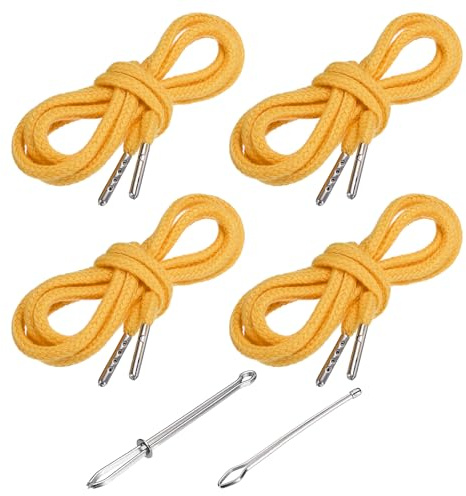 PATIKIL Cordones de Algodón, Cuerda para Ropa Zapato con Fáciles Enhebradores de Cordón Reemplazo para Sudaderas Pantalones Chaquetas Costura Manualidad