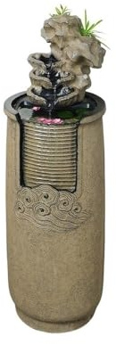 Porche Fontaine d'intérieur indépendante de Grande Taille, Cascade Jardin 115 cm, utilisée for la décoration Maison, terrasse, du Porche ou Cour Jardin