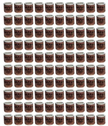 CoudarTitie 100 Anillas para Palomas (2026) - Fácil Identificación - Anillas de Entrenamiento para Palomas, Canarios Y Pinzones Enanos, Japón Color Café