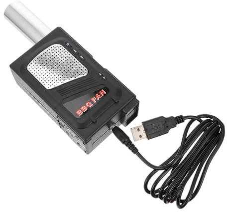 OSALADI Electric Bbq Fan Air Blower with USB 5v for Charcoal Grills Portable Outdoor Fire Starter for Camping and Backyard Cooking