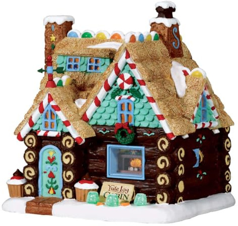 Lemax Yule Log Cabin, Battery Operated (4.5V) #75178