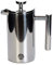 VietBeans French Press Cafetière à piston à double paroi isotherme en acier inoxydable poli avec aspect élégant 350 ml