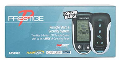 Prestige APS997Z 2-Way 5-Button LCD Remote Control w/ 1 Mile Operating Range