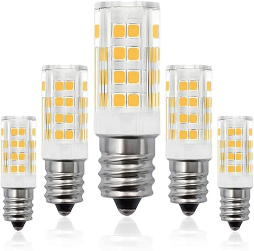 220V AC e14 Screw Base LED Light Bulbs 40 Watt Incandescent Bulb Equivalent European Base Replacement Non-Dimmable 400LM 360° (Warm White 3000K, 3W # AC 220V-240 Volts)