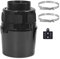 VIWINVELA Indoor Dryer Vent Kit Bucket Lint Trap Dryer Vent (Black Dryer Vent Box - No Duct Included)