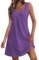 Robe Longue Femme Été - Coton, Grande Taille, Chic, De Plage - Rose/Violet - XL