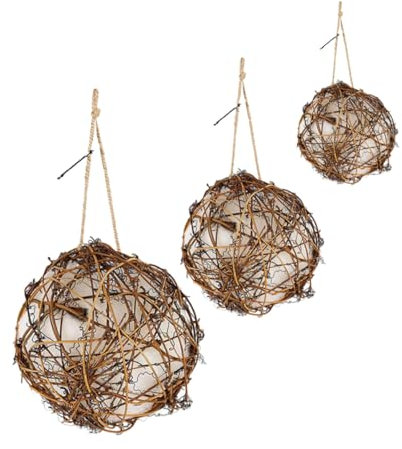 Kisangel 3 Stück Nestbau Spielzeug Nistmaterialien Handgefertigte Vogelhäuschen Und Vogelhäuschen Materialien Vogelnest Materialien Vogelnest Material Material