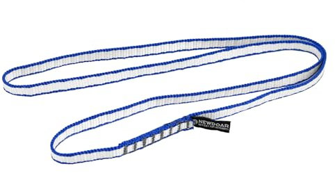 NewDoar Kletterschlinge 10mm Dyneema Schlingen Läufer 22 KN 4840lb Kletter Utility Seil Felsklettern, Erstellen von Ankersystemen, Abseilausrüstung, perfekt für Baumarbeiten-Blau/12''(30cm) 1pcs