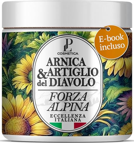 LP COSMETICA Arnica per Cavalli Uso Umano, 500ml INCLUSO E-Book per Potenziare gli Effetti - Arnica Gel Forte con Artiglio del Diavolo Forte