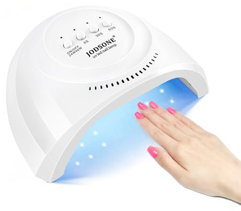 JODSONE UV LED Nagellampe mit 30 Lichtperlen Nageltrockner für Gelpolitur, Automatischer Sensor 3 Timer, LED-Nagellicht für Gelnägel