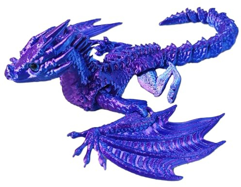 Purple Drachen Tortendeko Dracheneier 3D-gedruckte Fidget Dragon Cake Topper für Erwachsene Überraschungsgeschenke für Kollegen Geburtstag Halloween Weihnachten Ostern Festgeschenke