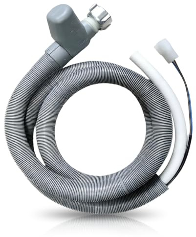 Tutamaz Aquastop - Manguera de entrada de agua de 1,85 m, universal, 3/4 pulgadas, ángulo de 90 grados, para lavadora, lavavajillas