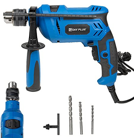 Trapano a percussione SDS martello demolitore perforatore per calcestruzzo, 850 W, 230 V, 3.000 giri min, per foratura in mattoni, legno, acciaio, cemento, con impugnatura supplementare regolabile a