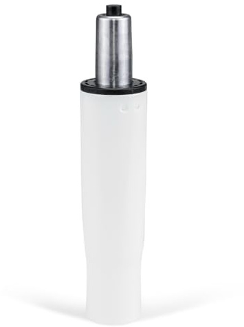 hjh OFFICE 723-08 Gasdruckfeder Bürostuhl S 250 – 320 mm Stahl Weiß Gasfeder mit Tiefenfederung, bis 180kg belastbar