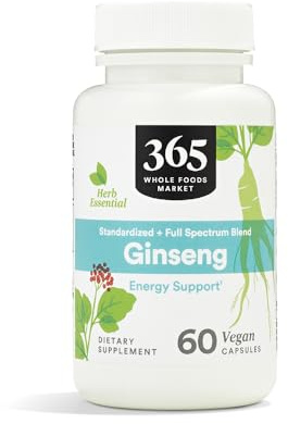 365 By Whole Foods Market, Ginseng, 60 Count