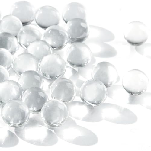 AMOR PRESENT 170PCS Glass Marbles for Vases, Clear Marbles for Vase Fillers DIY Craft & Home Decorations