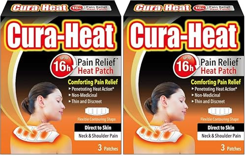Cura-Heat Neck and Shoulder Pain Direct-to-Skin, Pack of 6