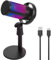 GiReich USB Gaming Microphone, RGB Kondensator-Mikrofone PC PS4 PS5, Mikrofon PC with Mute Button, Pop Filter, Drehregler zum Einstellen der Lautstärke, Shock Mount für Streaming Podcast