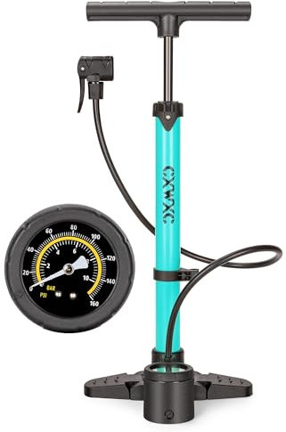 Bike Pump with Pressure Gauge- 160 PSI Bike Tire Pump