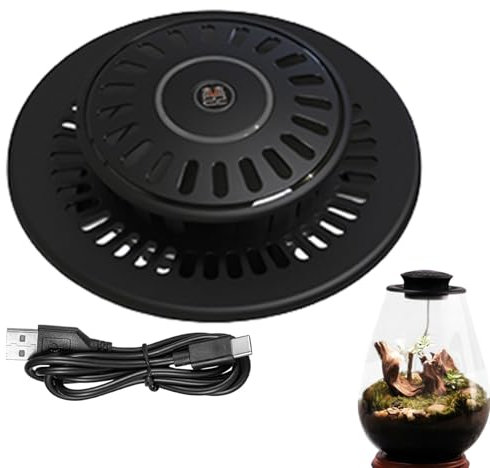 Genérico - Lámpara de cultivo de plantas ajustable | Luz vegetal multifuncional recargable con base giratoria de 3W - Negro