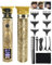 Hair Clippers Men Professional Beard Trimmer, All-in-One Professional Hair Trimmer with 6 Limit Combs, 1200mAh Battery Rechargeable Cordless T-Blade Beard Trimmer Set with LCD Display, Gifts for Men