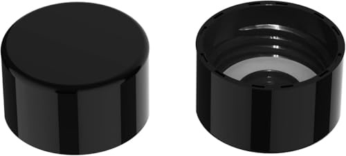 SunnyOcean 2 tapas de botellas de soda, reutilizables y sin BPA con junta a prueba de fugas, compatible con la mayoría de botellas de máquina de soda (negro)